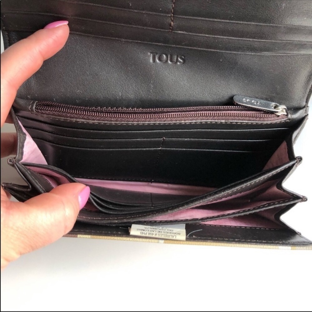 Tous Brown Multi-Colored Large Wallet - image 6